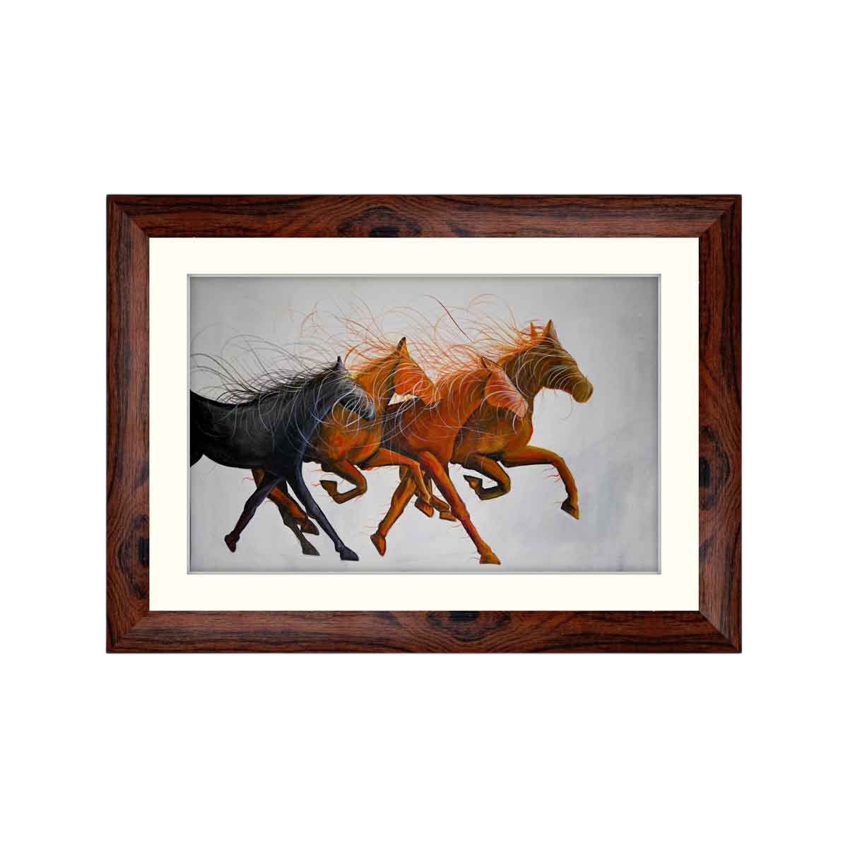 Running Horse Framed Wall Art