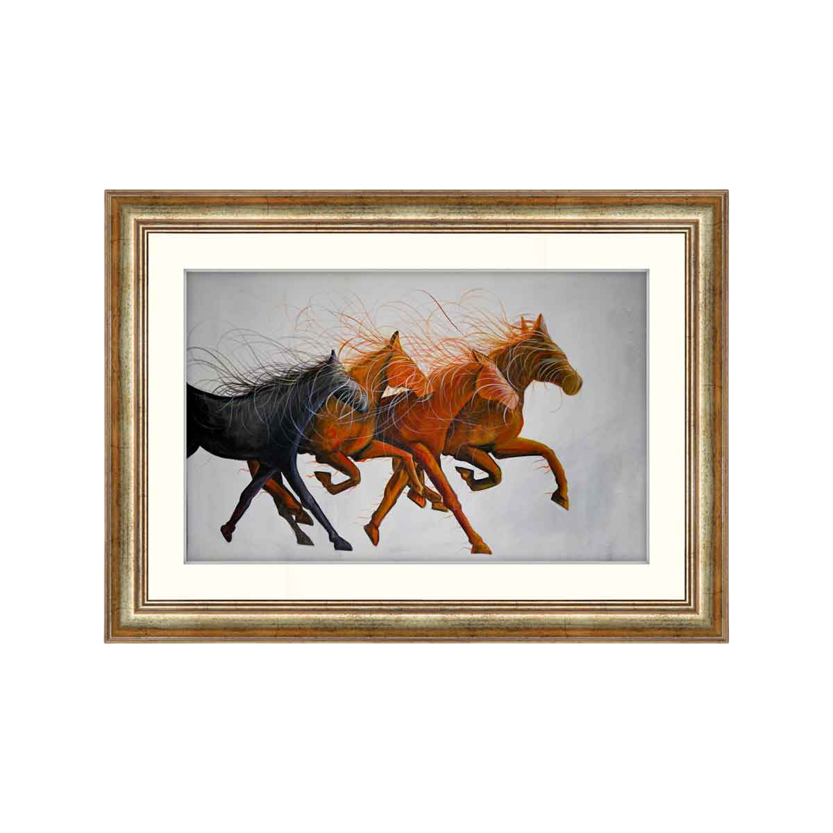Running Horse Framed Wall Art